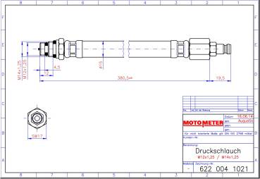 MOTOMETER Pressure Hose