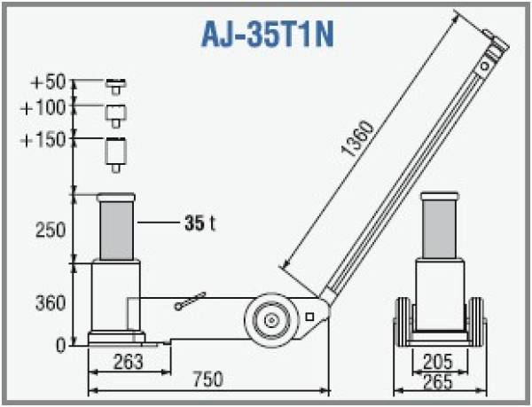 TDL Wagenheber AJ-35T1N