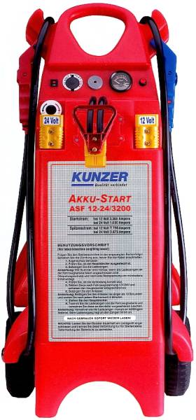Kunzer ASF 12-24/3200 AKKU-Starter fahrbar