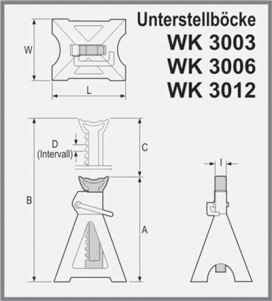 Kunzer Unterstellbock WK 3003